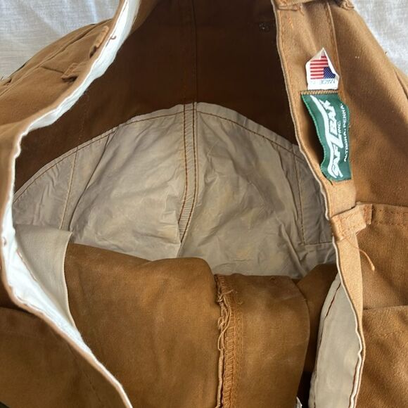 SafTbak Vintage Duck Hunting Pants 70s Made in USA Sz Large - Picture 11 of 11